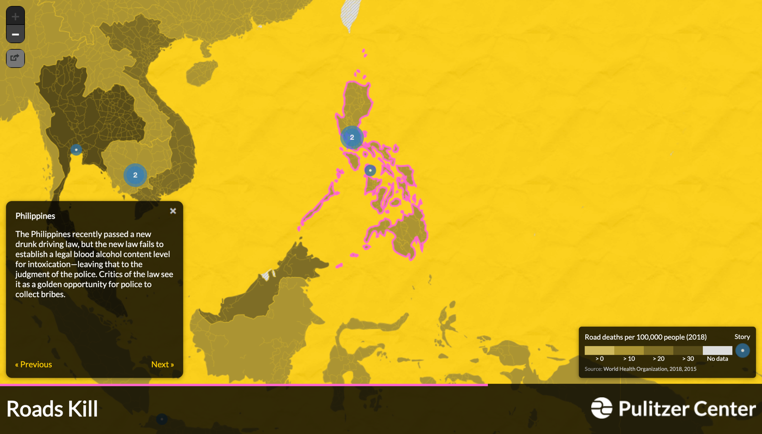 Roads Kill map
