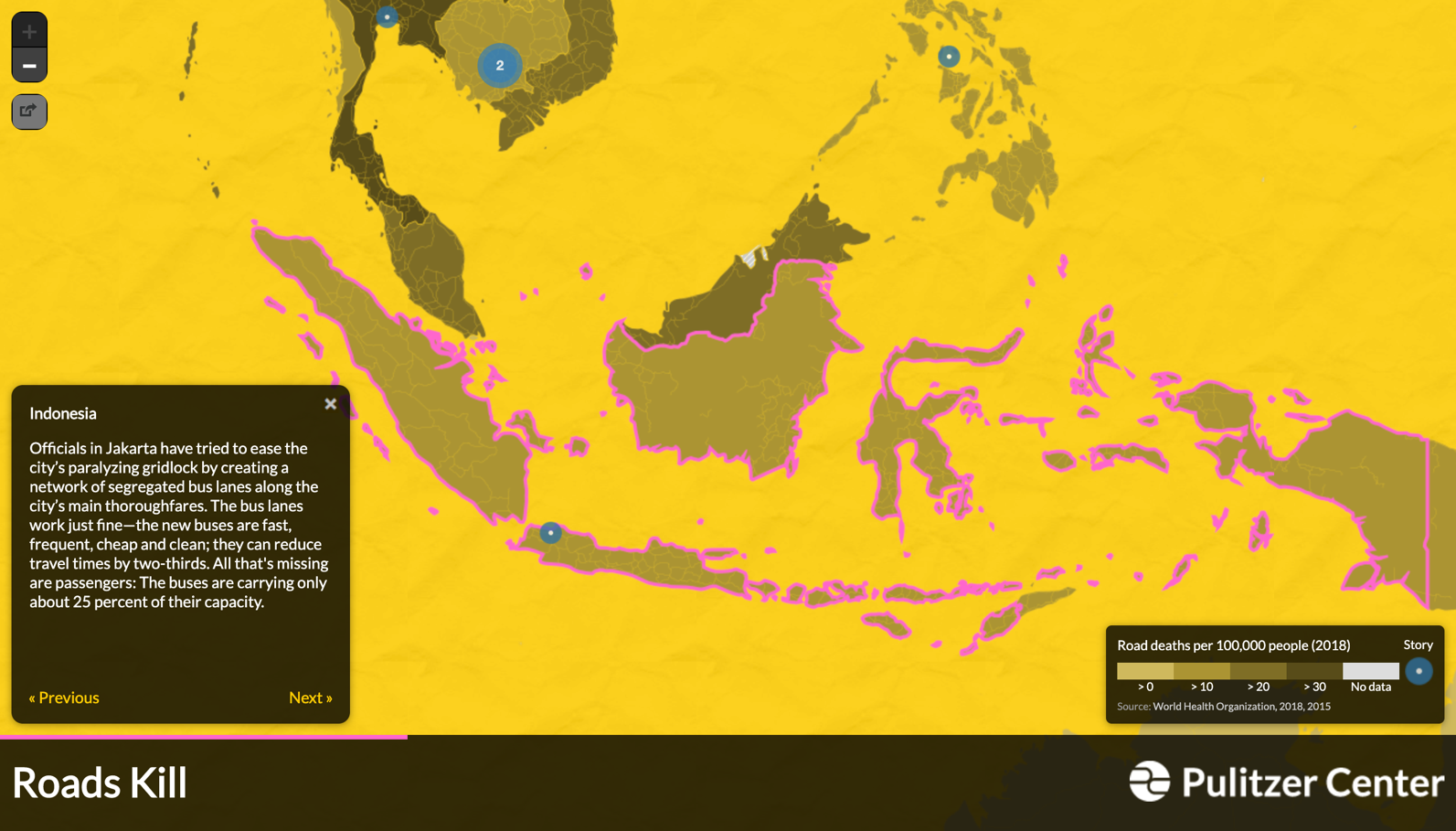 Roads Kill map